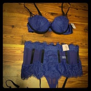 Blue lingerie set, NWT. Never been worn